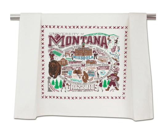 Montana, University of Dish Towel - Veranda Cafe & Mercantile