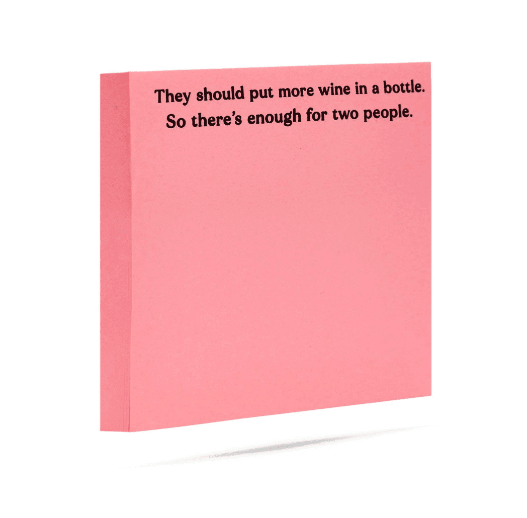 More Wine Sticky Notes - Veranda Cafe & Mercantile