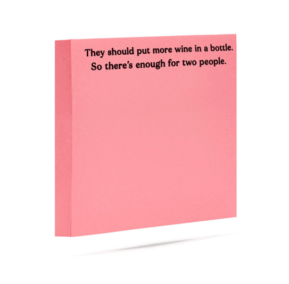 More Wine Sticky Notes - Veranda Cafe & Mercantile