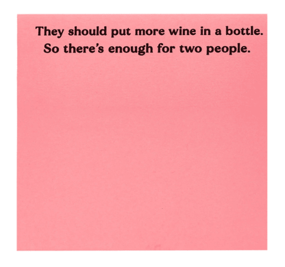 More Wine Sticky Notes - Veranda Cafe & Mercantile