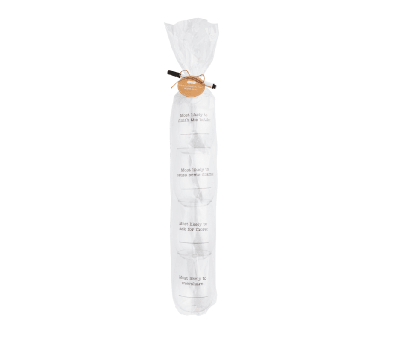 Most Likely Wine Cups & Marker Set - Veranda Cafe & Mercantile