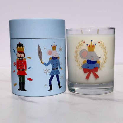 Mouse King 11oz Soy Holiday Candle - Peppermint Marshmallow - Veranda Cafe & Mercantile