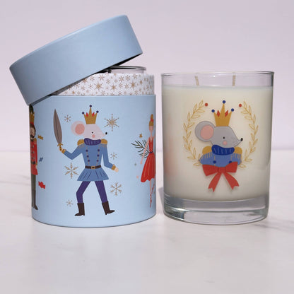 Mouse King 11oz Soy Holiday Candle - Peppermint Marshmallow - Veranda Cafe & Mercantile