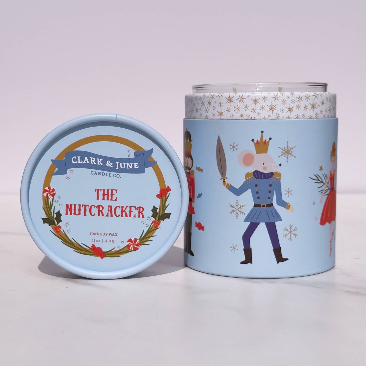 Mouse King 11oz Soy Holiday Candle - Peppermint Marshmallow - Veranda Cafe & Mercantile