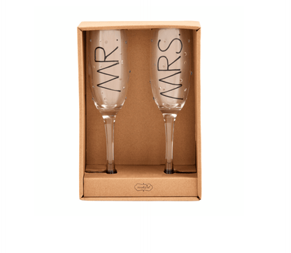 Mr. & Mrs. Flute Set - Veranda Cafe & Mercantile