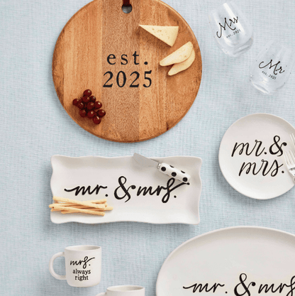 Mr. & Mrs. Hostess Tray Set - Veranda Cafe & Mercantile