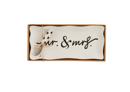 Mr. & Mrs. Hostess Tray Set - Veranda Cafe & Mercantile