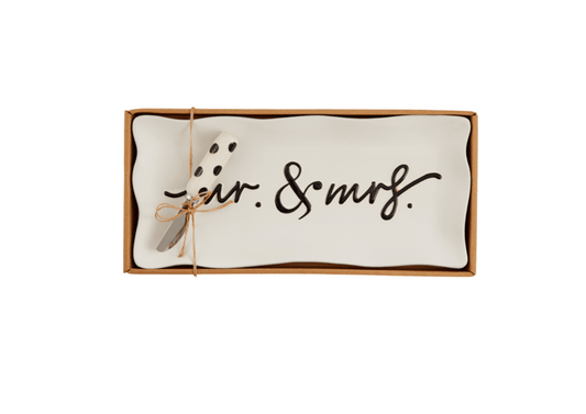 Mr. & Mrs. Hostess Tray Set - Veranda Cafe & Mercantile