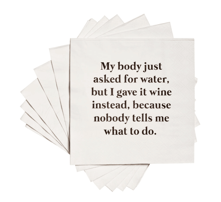 My Body Napkins - Veranda Cafe & Mercantile