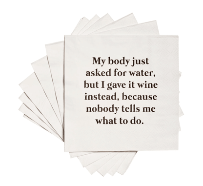 My Body Napkins - Veranda Cafe & Mercantile