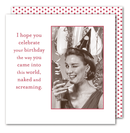 Naked & Screaming Beverage Napkin - Veranda Cafe & Mercantile