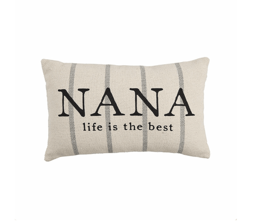 Nana Striped Grandma Pillows - Veranda Cafe & Mercantile