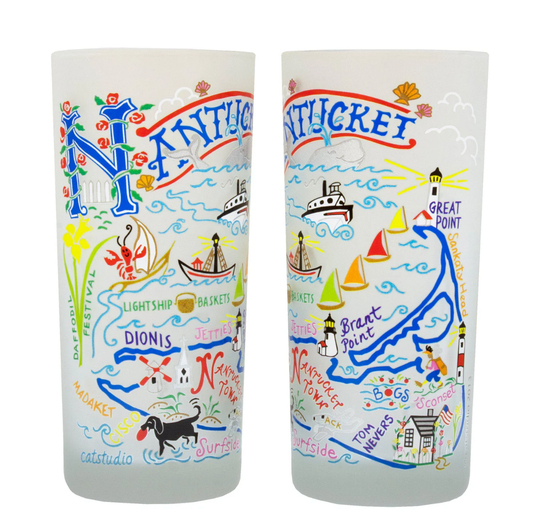 Nantucket Drinking Glass Set - Veranda Cafe & Mercantile