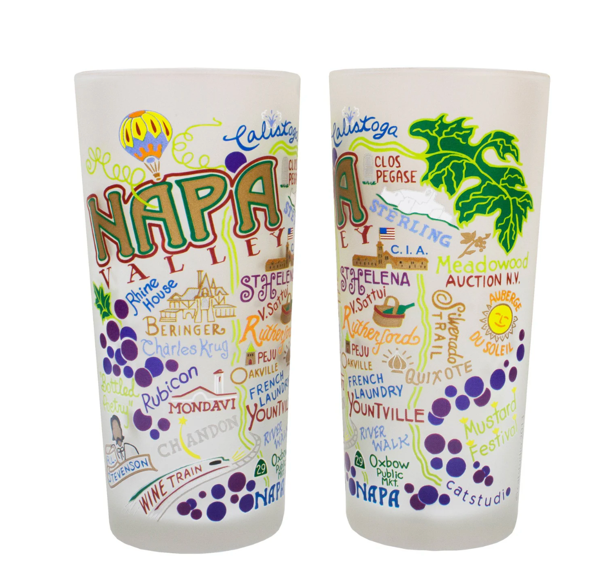 Napa Valley Drinking Glass Set - Veranda Cafe & Mercantile