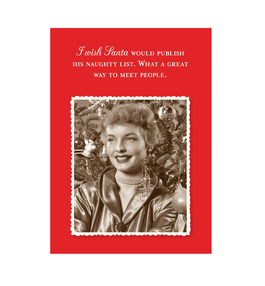 Naughty List Holiday Card - Veranda Cafe & Mercantile