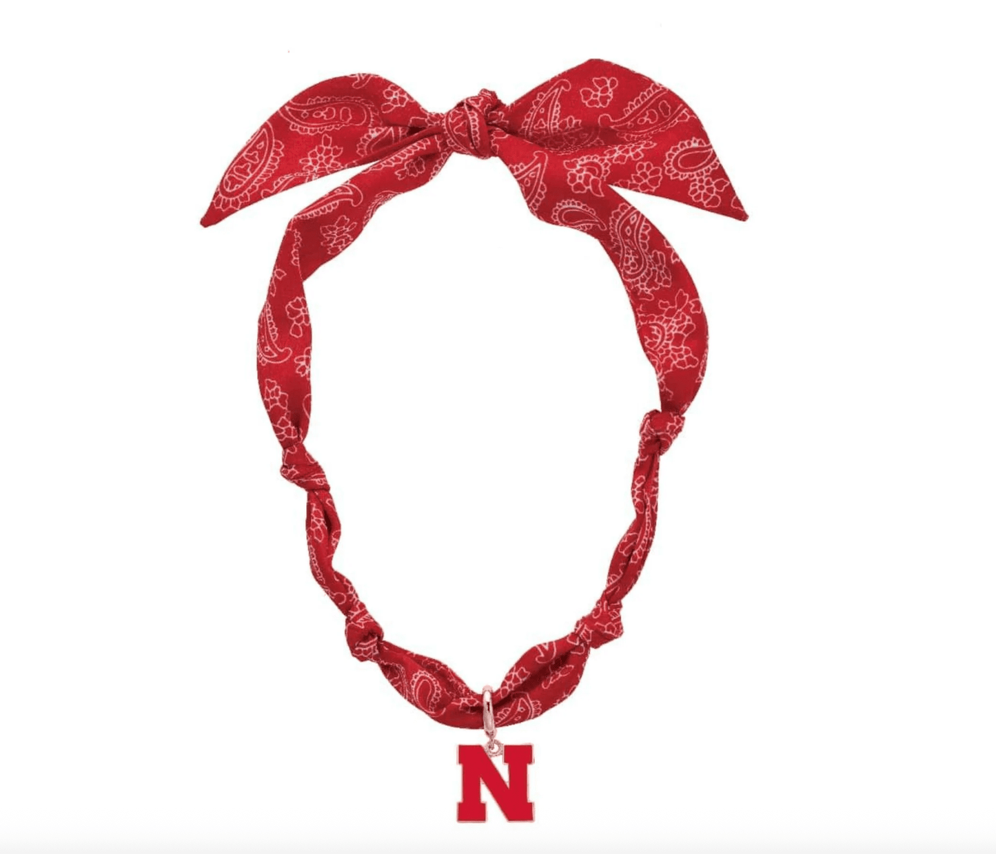 Nebraska Cornhuskers Logo Bandana Scarf Necklace - Veranda Cafe & Mercantile