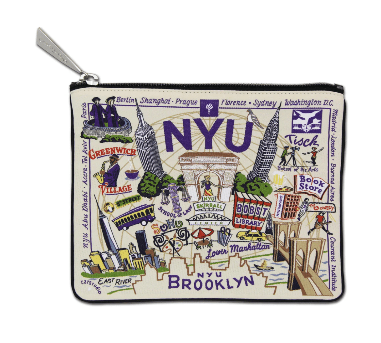 New York University (NYU) Zip Pouch - Veranda Cafe & Mercantile