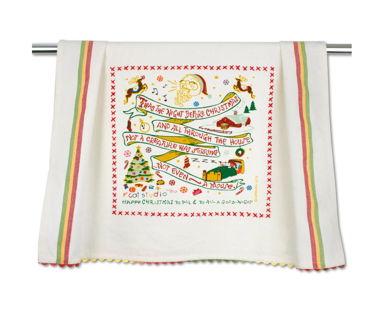 Night Before Christmas Dish Towel - Veranda Cafe & Mercantile