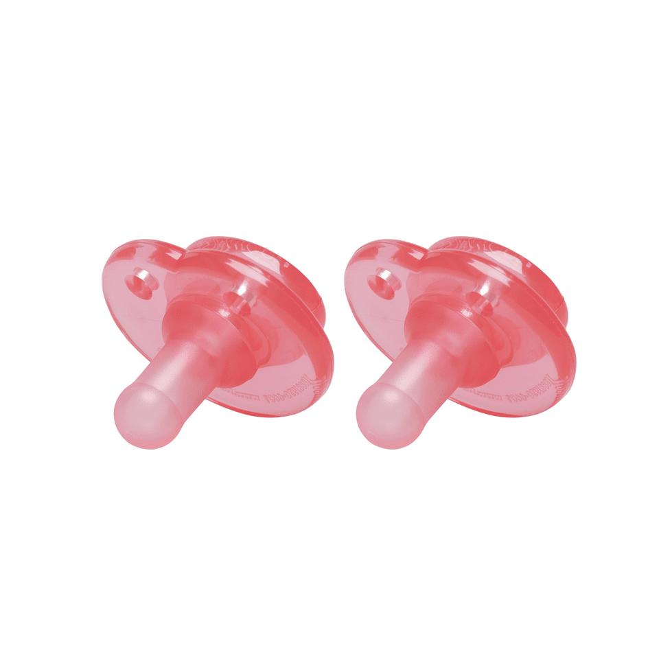Nookums Paci - Plushies Replacement Pacifier - Pink 2 Pack - Veranda Cafe & Mercantile