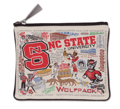 North Carolina State University Zip Pouch - Veranda Cafe & Mercantile