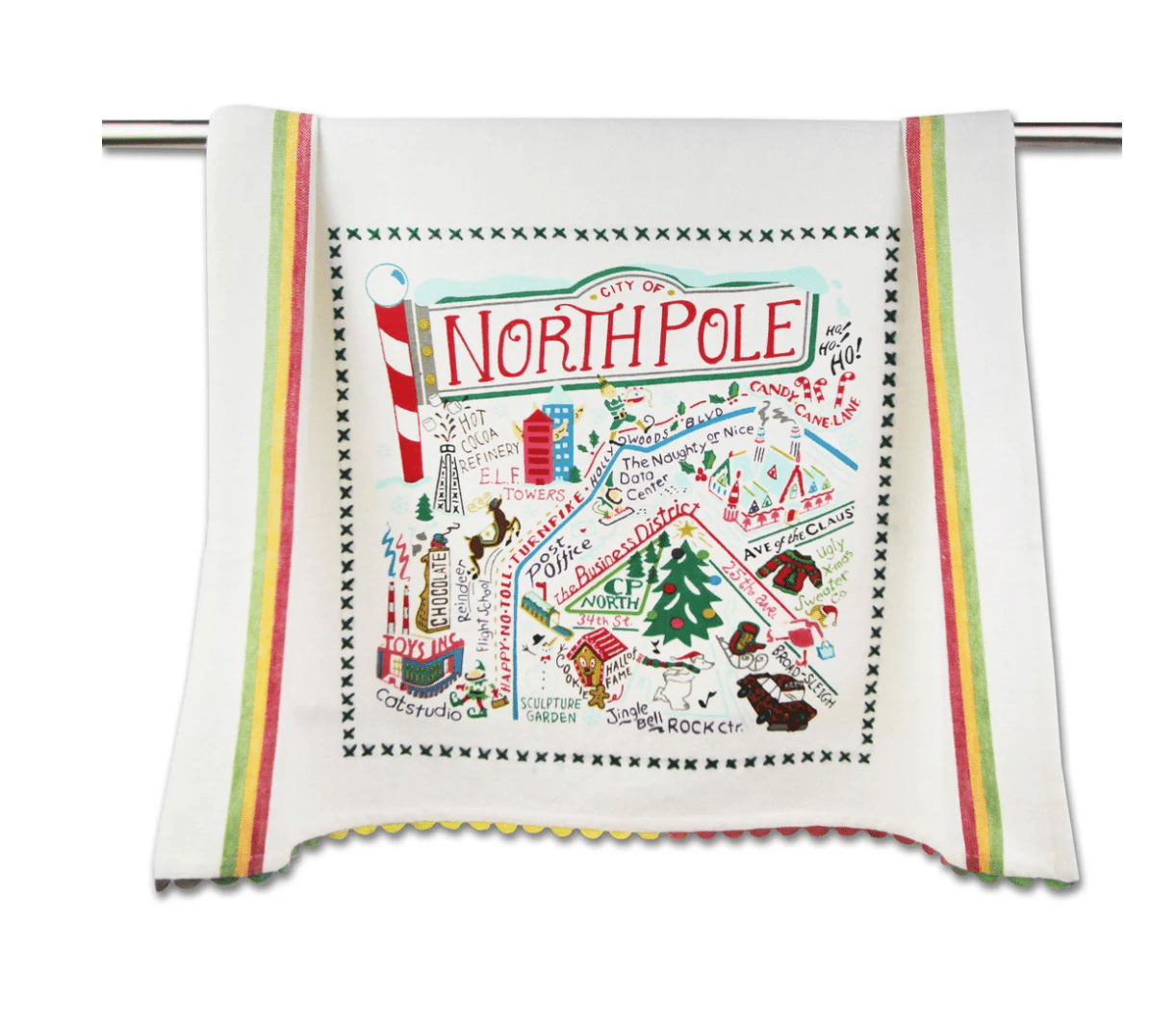 North Pole City Dish Towel - Veranda Cafe & Mercantile