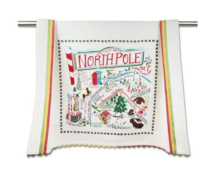 North Pole City Dish Towel - Veranda Cafe & Mercantile