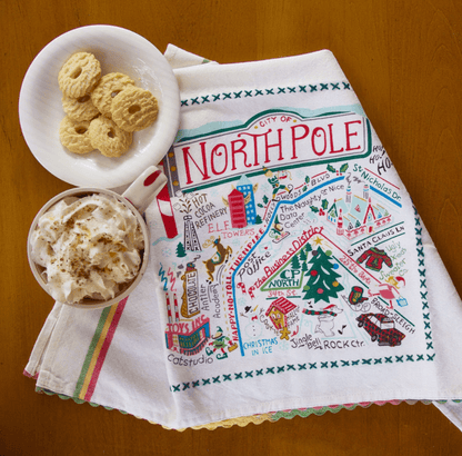 North Pole City Dish Towel - Veranda Cafe & Mercantile