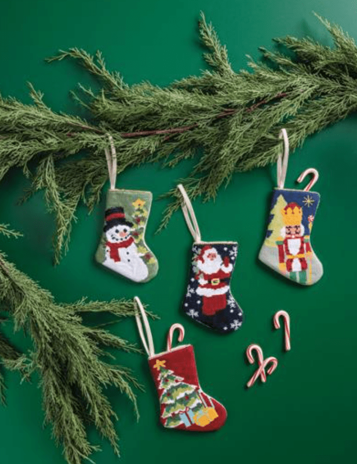 Nutcracker Mini Needlepoint Stocking - Veranda Cafe & Mercantile
