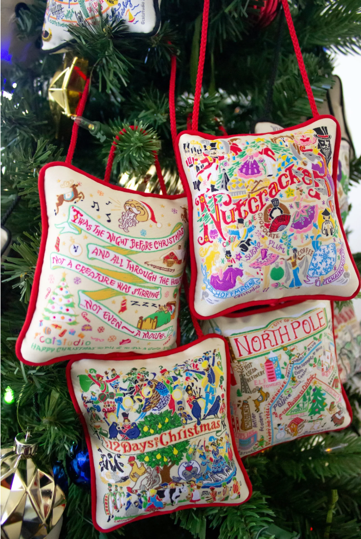 Nutcracker Mini Pillow Ornament - Veranda Cafe & Mercantile