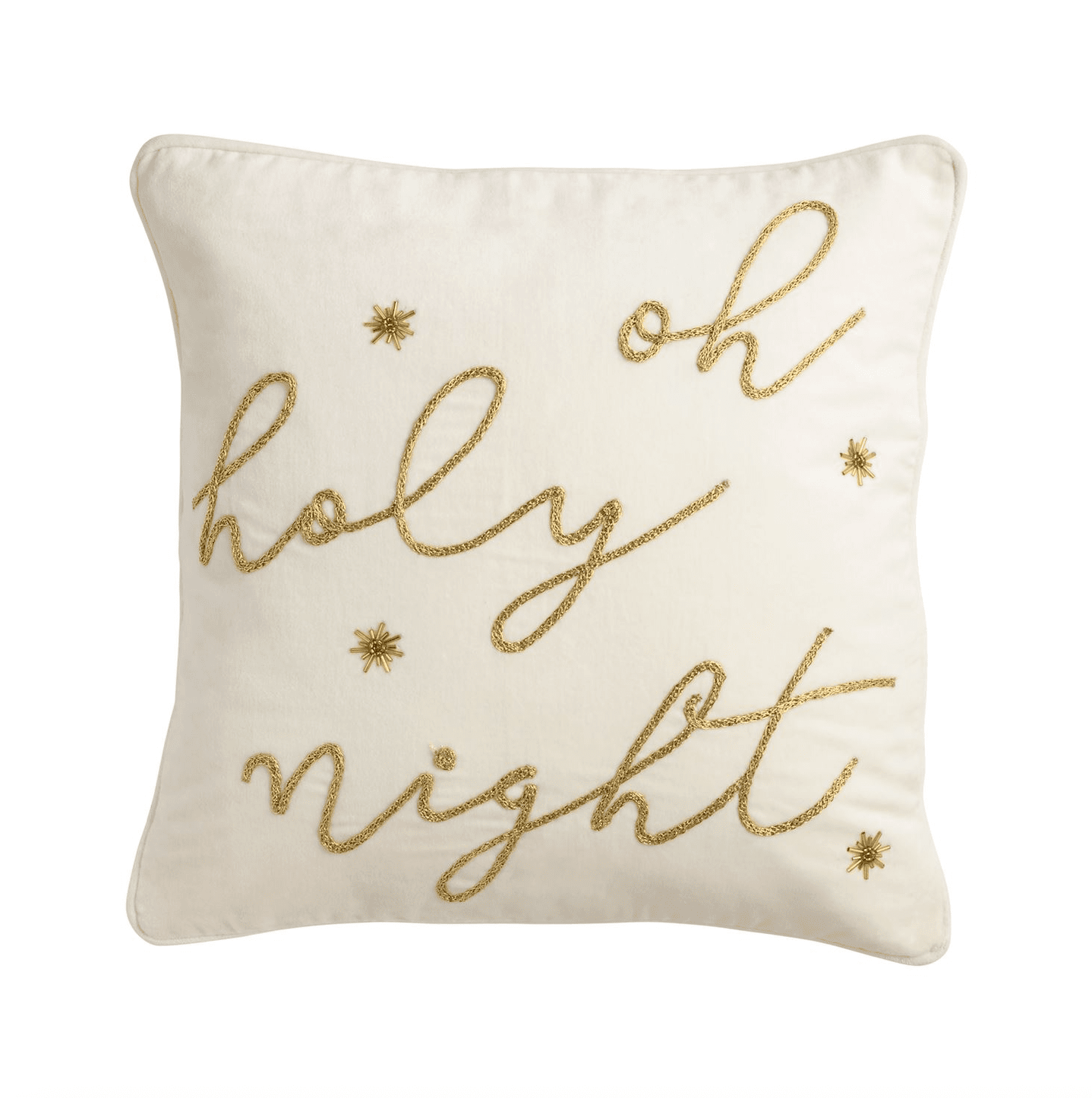 Oh Holy Night Gold Pillow - Veranda Cafe & Mercantile