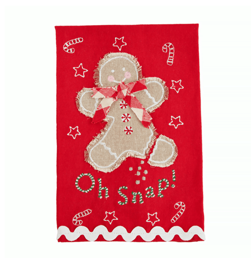 Oh Snap Scallop Hem Towel - Veranda Cafe & Mercantile