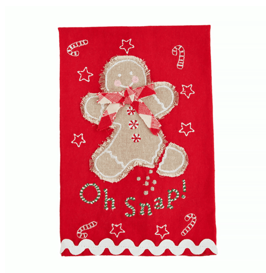 Oh Snap Scallop Hem Towel - Veranda Cafe & Mercantile