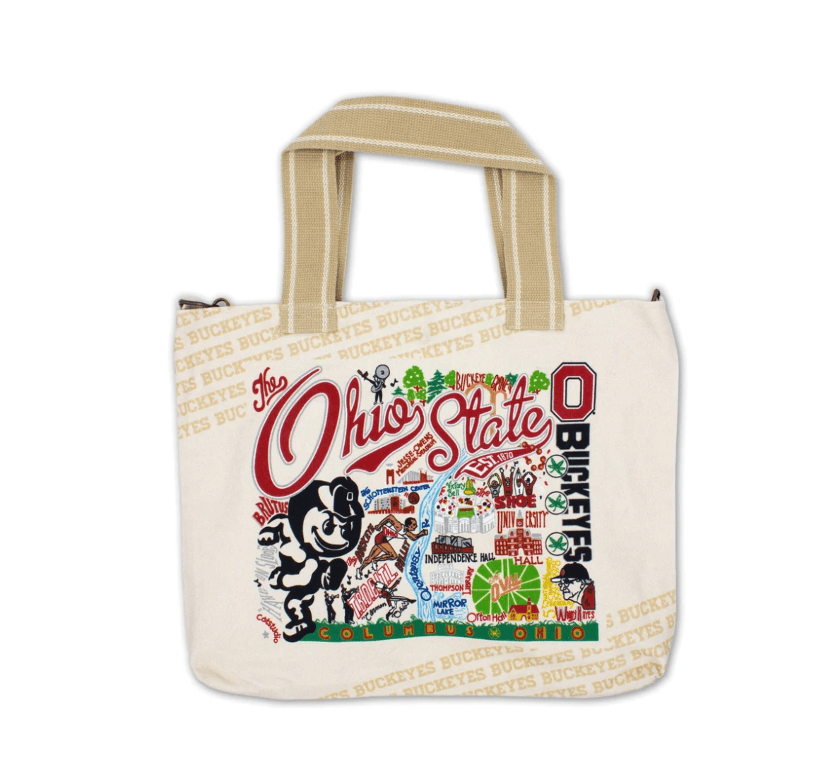 Ohio State University Collegiate Tote Bag - Veranda Cafe & Mercantile
