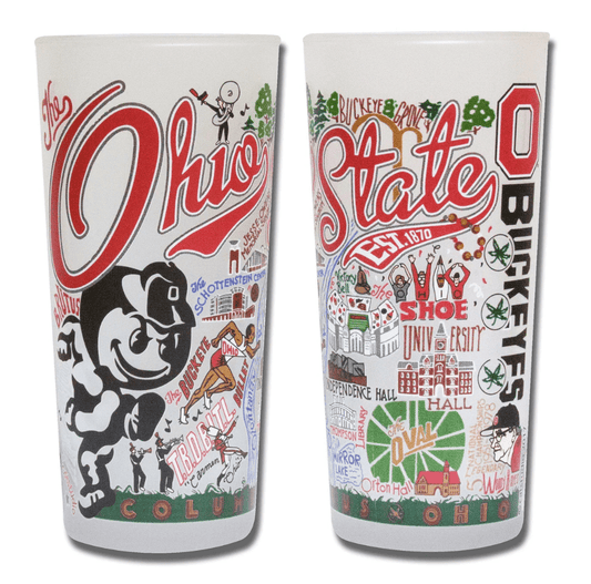 Ohio State University Drinking Glass Set - Veranda Cafe & Mercantile