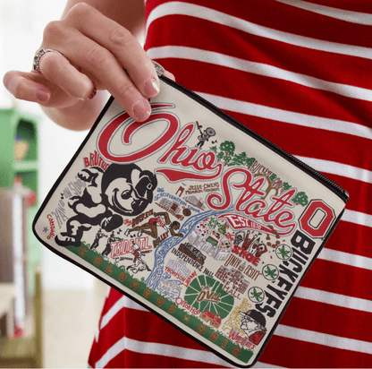 Ohio State University Zip Pouch - Veranda Cafe & Mercantile