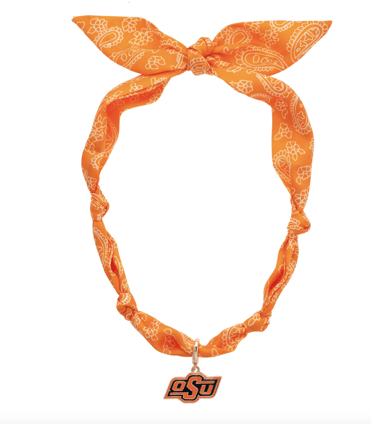 Oklahoma State Cowboys Logo Bandana Scarf Necklace - Veranda Cafe & Mercantile