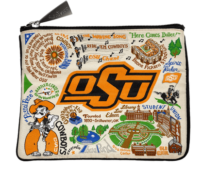 Oklahoma State University Zip Pouch - Veranda Cafe & Mercantile