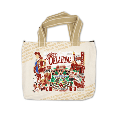 Oklahoma, University of Collegiate Tote Bag - Veranda Cafe & Mercantile
