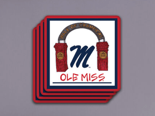 Ole Miss 4pc Coaster Set - Veranda Cafe & Mercantile