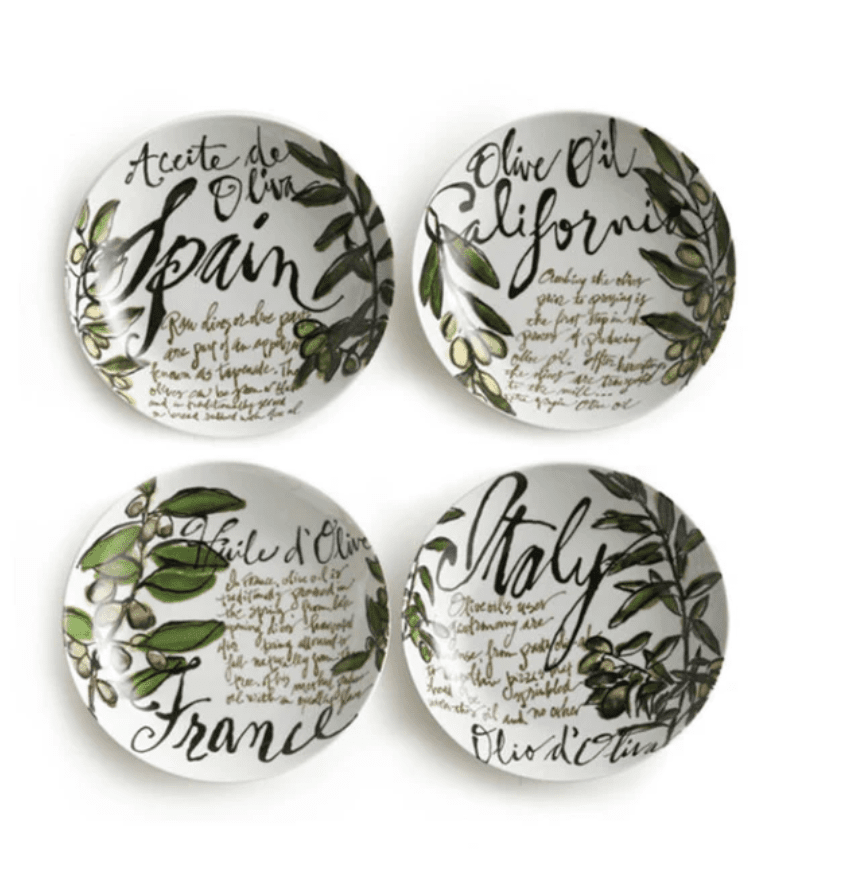 Olive Oil Dipping Dishes - Set of 4 - Veranda Cafe & Mercantile