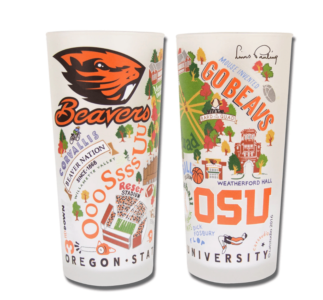 Oregon State University Drinking Glass Set - Veranda Cafe & Mercantile