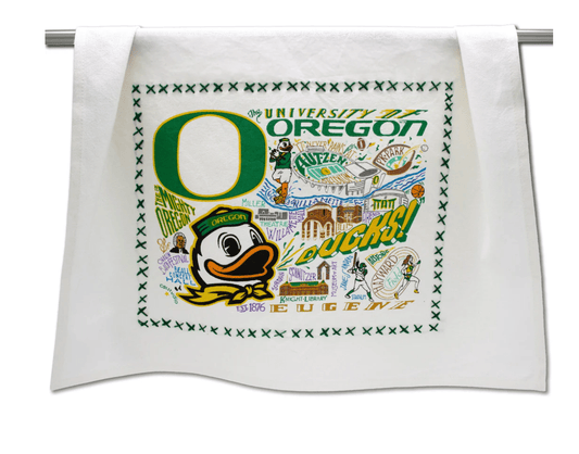 Oregon, University of Dish Towel - Veranda Cafe & Mercantile