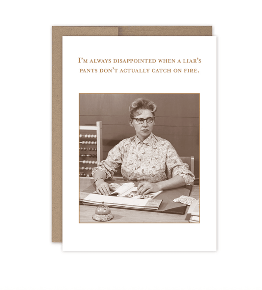 Pants On Fire Birthday Card SM756 - Veranda Cafe & Mercantile