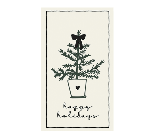 Paper Guest Napkins - Happy Holidays - Veranda Cafe & Mercantile