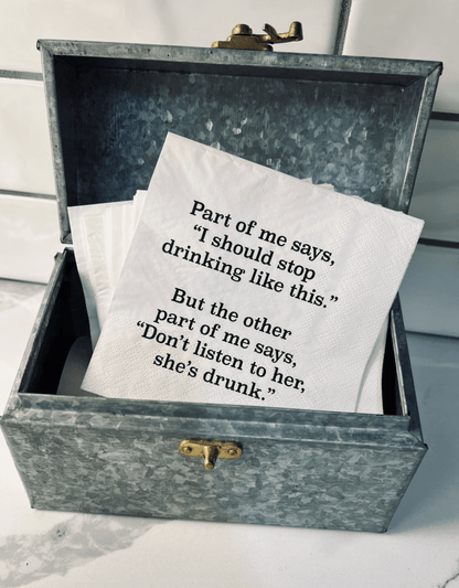 Part of Me Napkins - Veranda Cafe & Mercantile