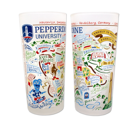 Pepperdine University Drinking Glass Set - Veranda Cafe & Mercantile