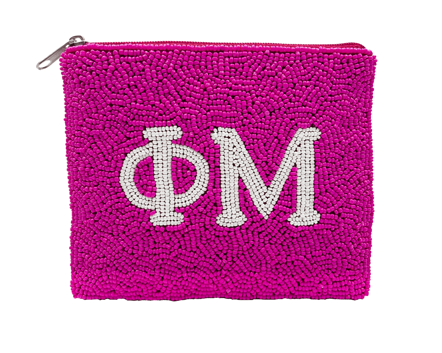 Phi Mu Beaded Pouch - Veranda Cafe & Mercantile