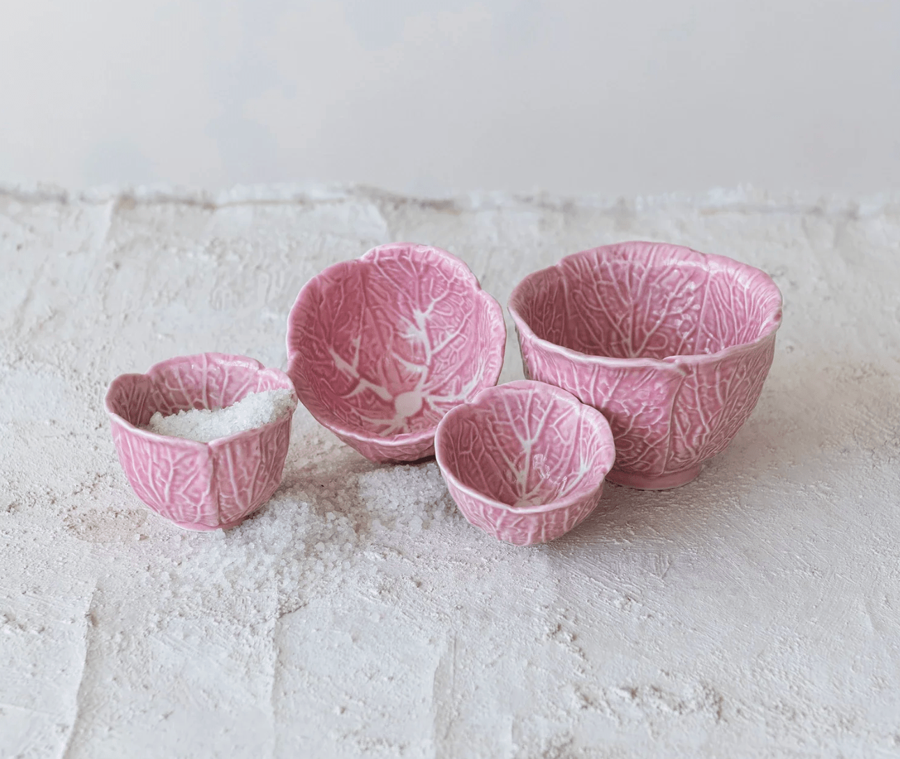 Pink Cabbage Prep Bowls - Set of 4 - Veranda Cafe & Mercantile