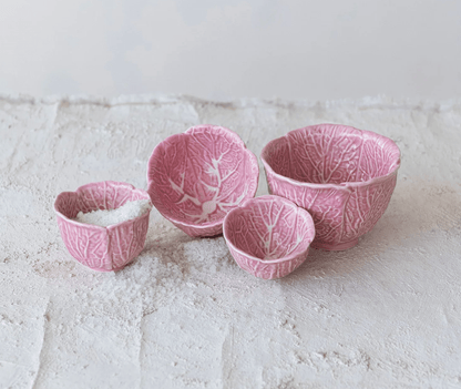 Pink Cabbage Prep Bowls - Set of 4 - Veranda Cafe & Mercantile