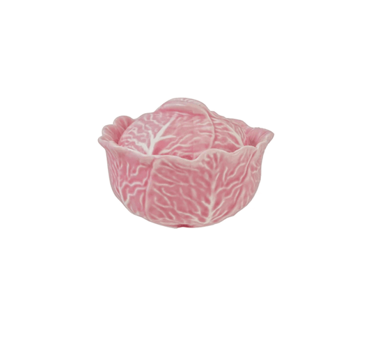 Pink Stoneware Cabbage Shaped Baker - Veranda Cafe & Mercantile